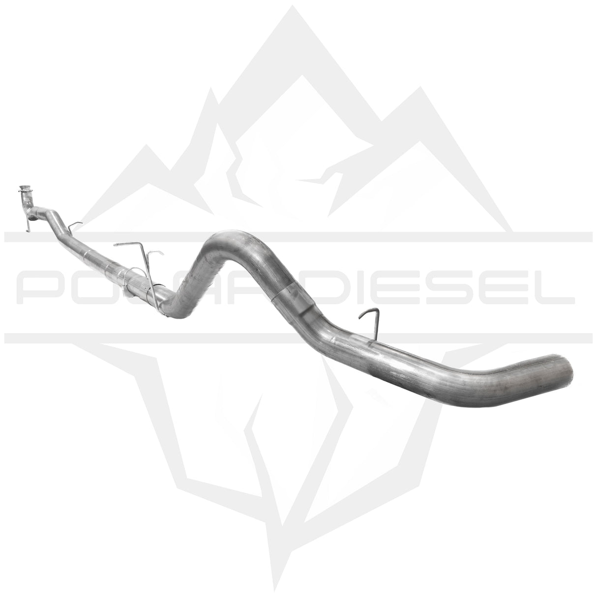 2017-2026 Duramax 6.6L 4" SS Downpipe Back Exhaust - No Muffler (PD-1-32934142)