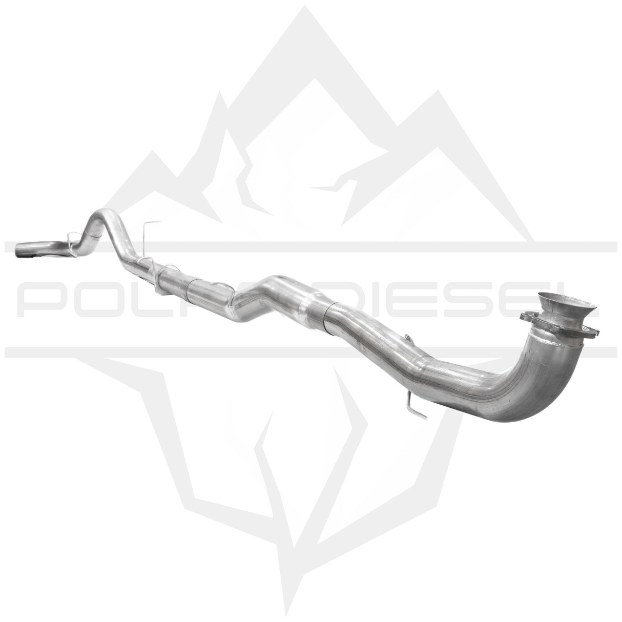 2017-2026 Duramax 6.6L 5" SS Downpipe Back Exhaust - No Muffler (PD-1-32934152)