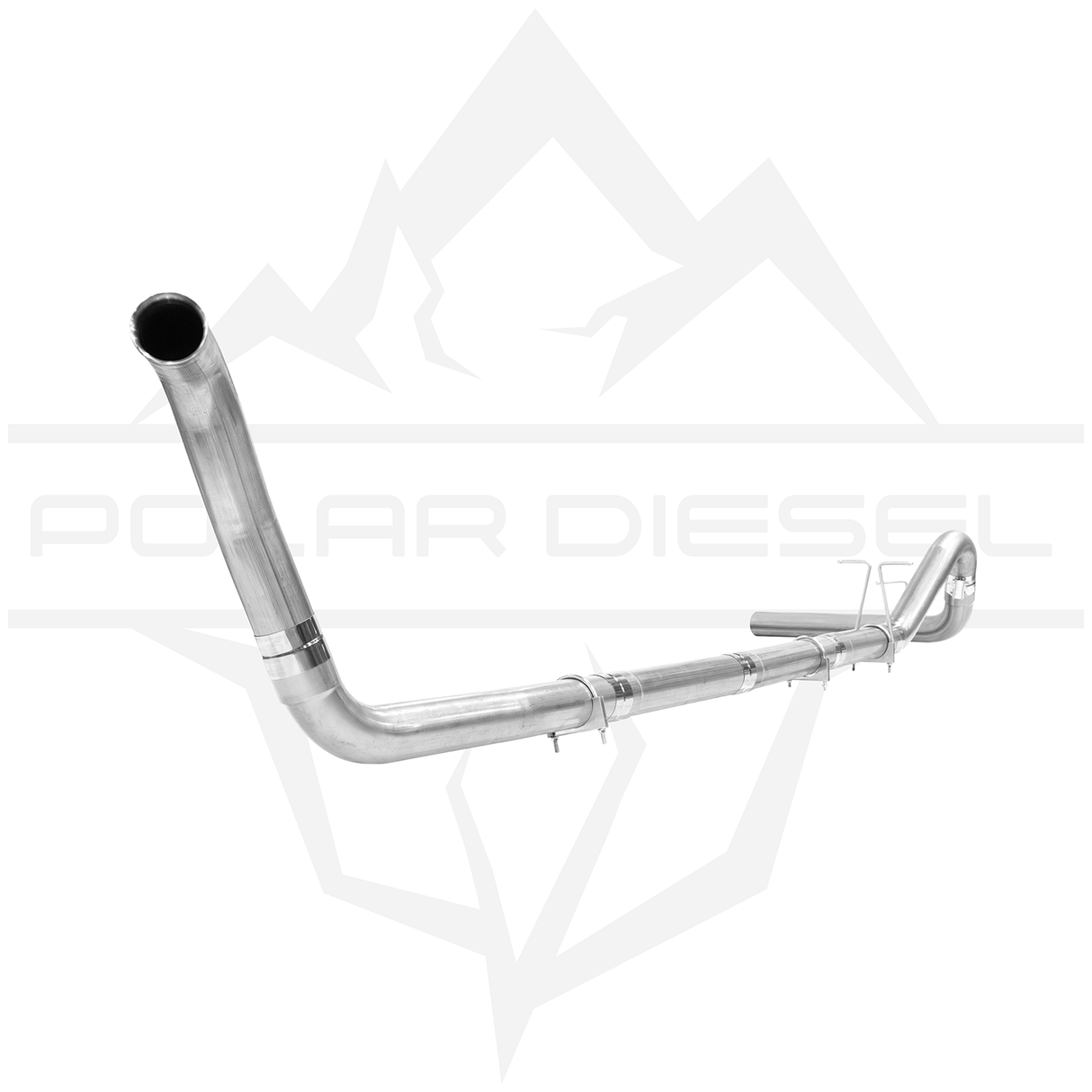 2003-2007 Ford Powerstroke 6.0L 4" SS Turbo Back Exhaust - No Muffler (PD-1-11519142)