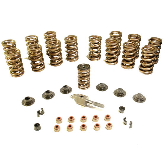 1989-1998 Cummins 103LB Valve Springs w/ Retainers (07-s-002)-Valve Springs-Hamilton Cams-Dirty Diesel Customs