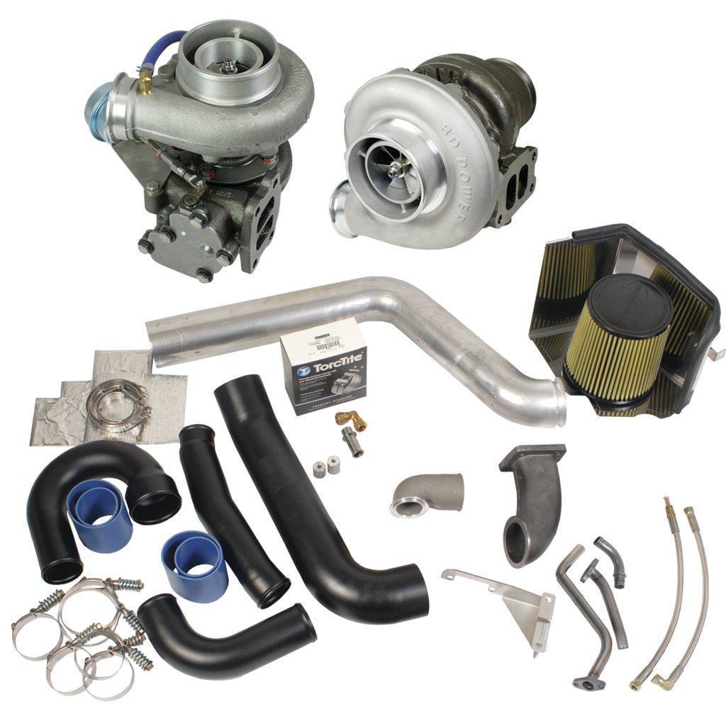 1994-1998 Cummins Super B Twin Turbo Kit W/ FMW Billet Wheel (1045310)-Turbo Kit-BD Diesel-Dirty Diesel Customs