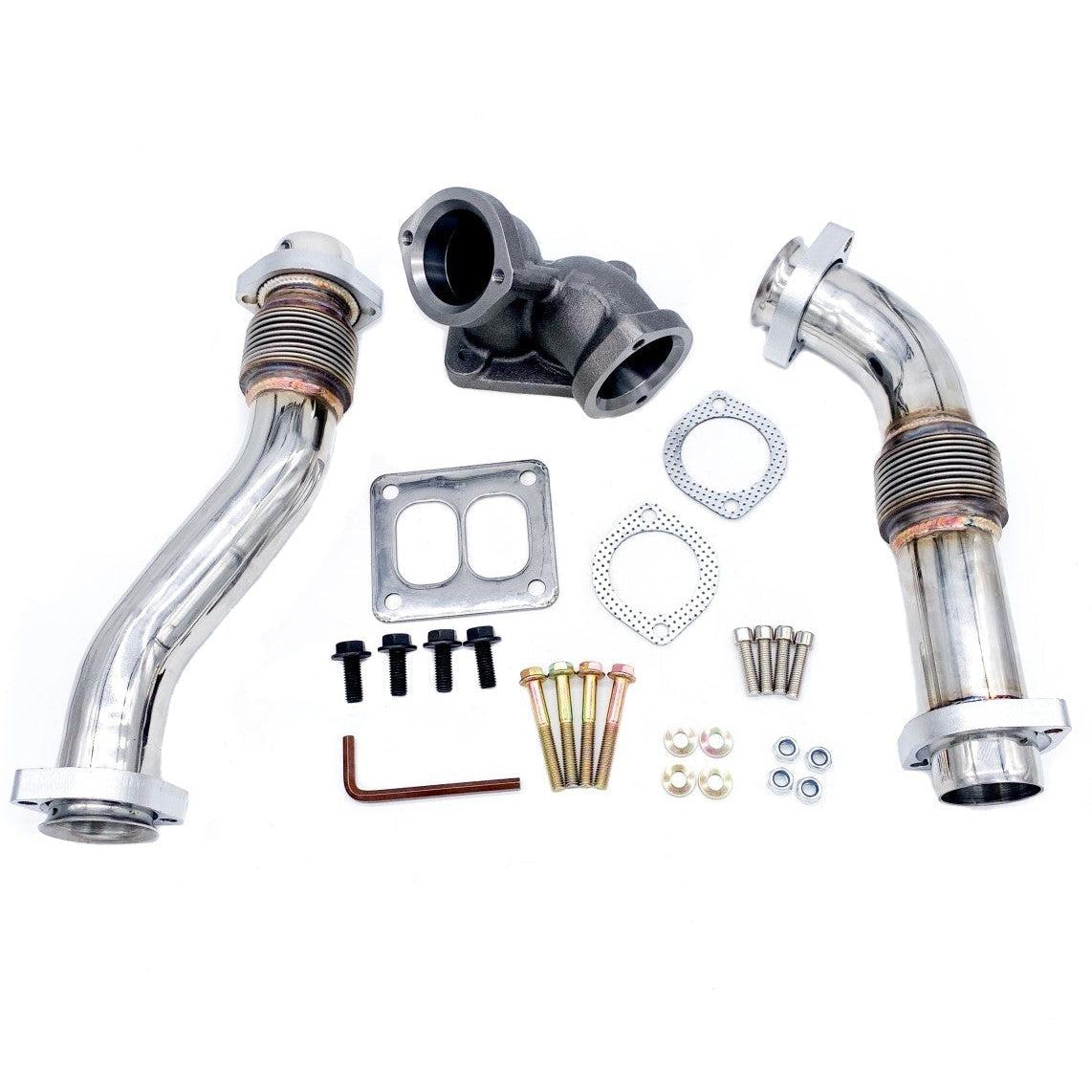 1994-1998 Powerstroke Bellowed Up-Pipes (301087)-Up-pipes-ODAWGS-Dirty Diesel Customs