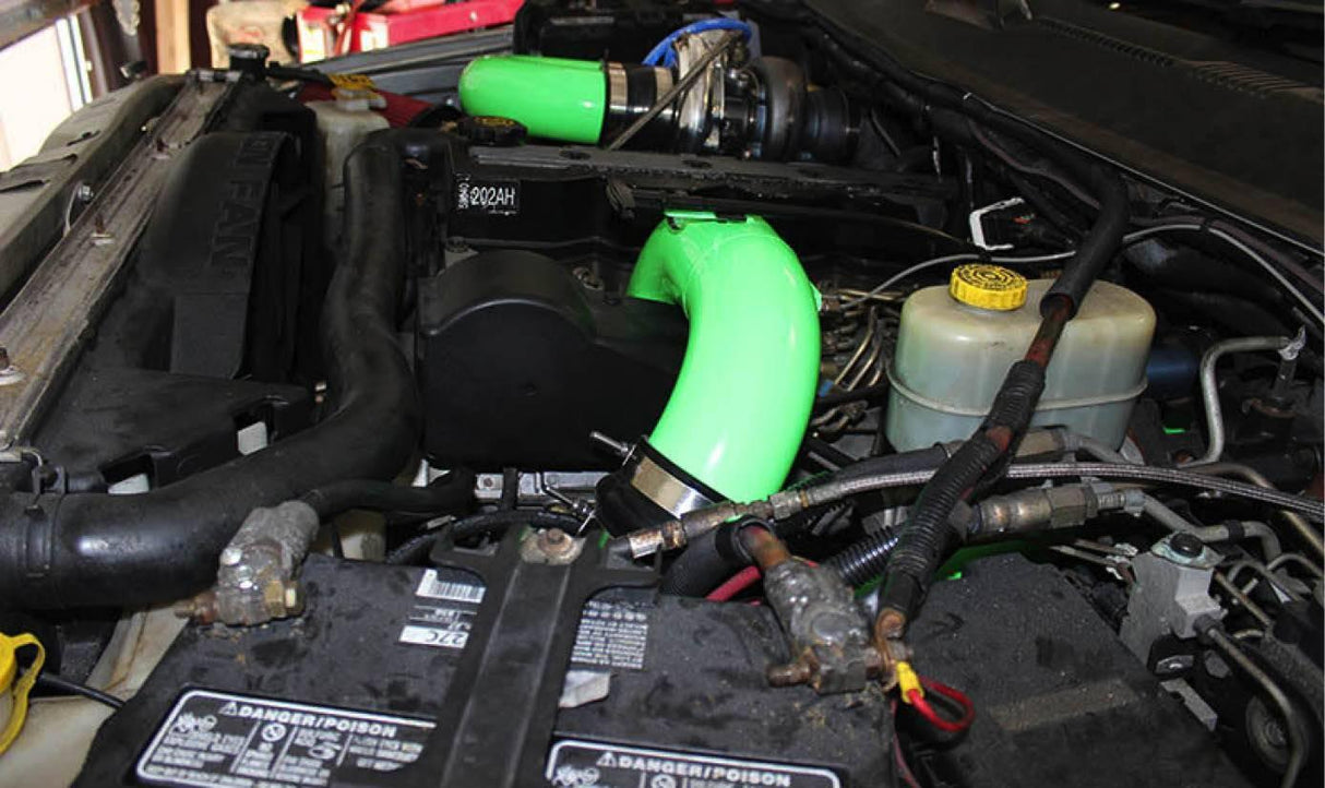 1998.5-2002 Cummins 3.5" Mega Intake System & Cross-Air Kit (PDC9802MCA)-Intake Manifold-Pusher-Dirty Diesel Customs