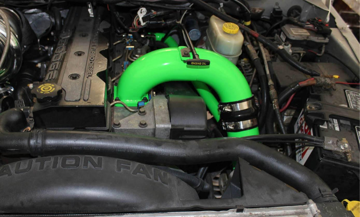 1998.5-2002 Cummins 3.5" Mega Intake System & Cross-Air Kit (PDC9802MCA)-Intake Manifold-Pusher-Dirty Diesel Customs