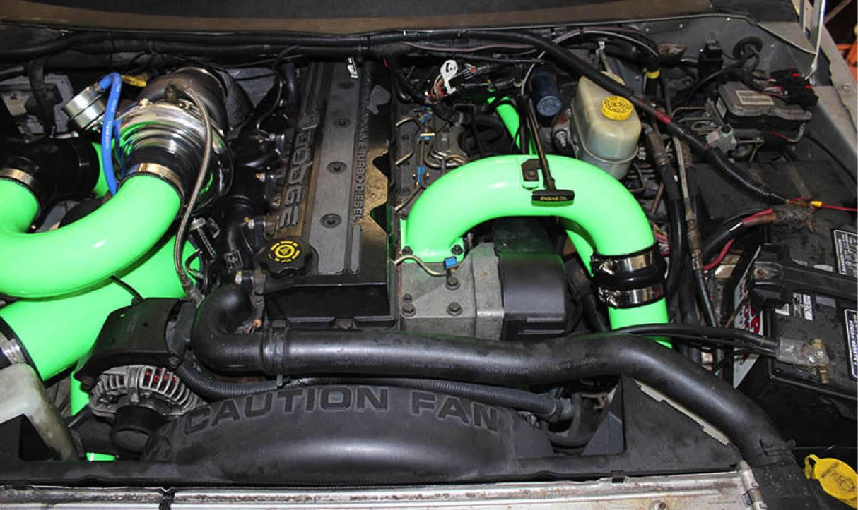 1998.5-2002 Cummins 3.5" Mega Intake System & Cross-Air Kit (PDC9802MCA)-Intake Manifold-Pusher-Dirty Diesel Customs