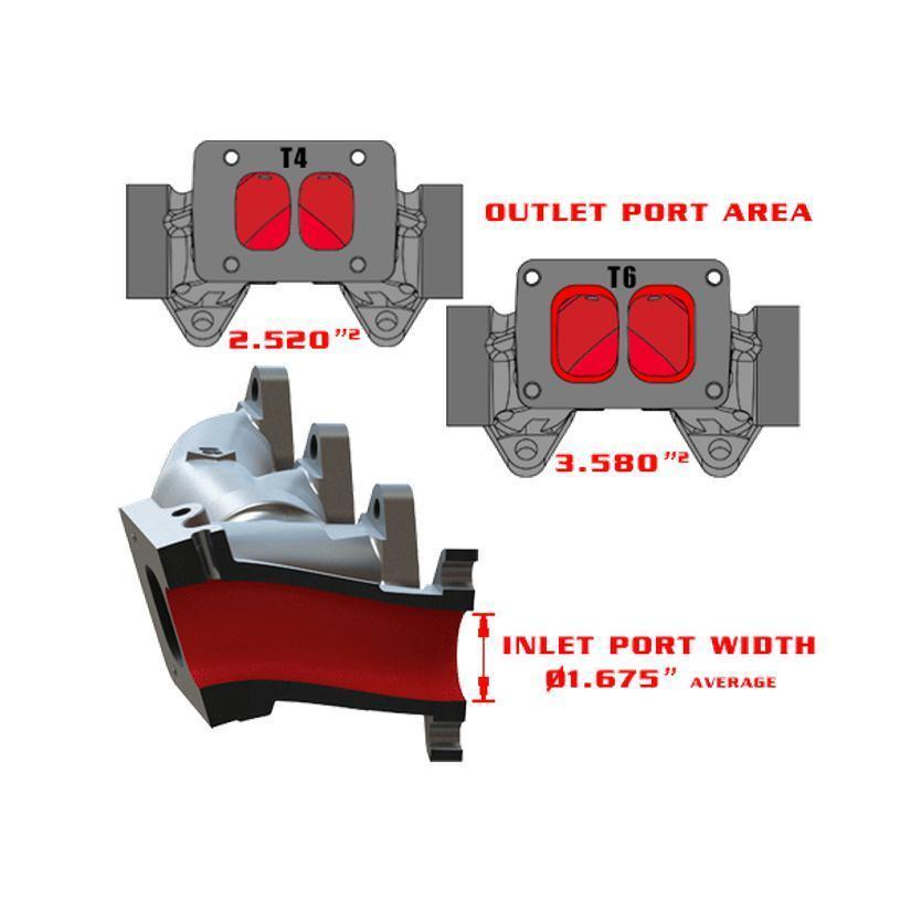 1998.5-2018 Cummins Exhaust Manifold w/ 20° T6 Flange (1045995-T6)-Exhaust Manifold-BD Diesel-Dirty Diesel Customs