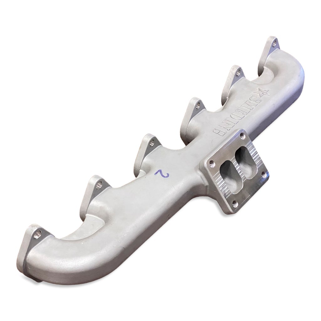 1998.5-2020 Cummins T4 2nd Gen 1-Piece Manifold (98251PT4SSEM)-Exhaust Manifold-Smeding Diesel LLC-Dirty Diesel Customs