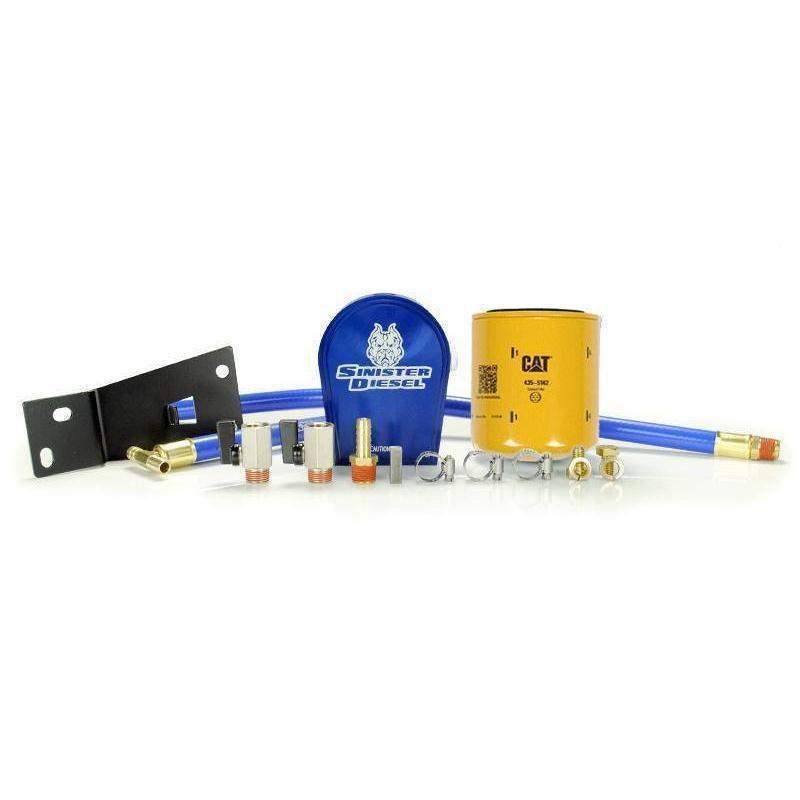 1999-2003 Powerstroke Coolant Filtration System W/ CAT Filter (SD-COOLFIL-7.3-C)-Coolant Filtration System-Sinister-Dirty Diesel Customs