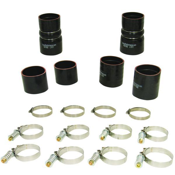 1999.5-2003 Powerstroke 7.3L Powerstroke Intercooler Hose & Clamp Kit (1047030)-Couplers & Accessories-BD Diesel-Dirty Diesel Customs