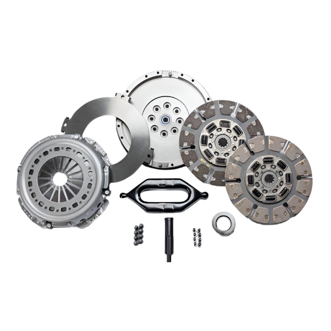 2000.5-2005.5 Cummins Stage Organic/Ceramic 4 Clutch Kit - 650HP (garage-sale-SDD3250-6)-Performance Clutches-South Bend Clutch-Dirty Diesel Customs