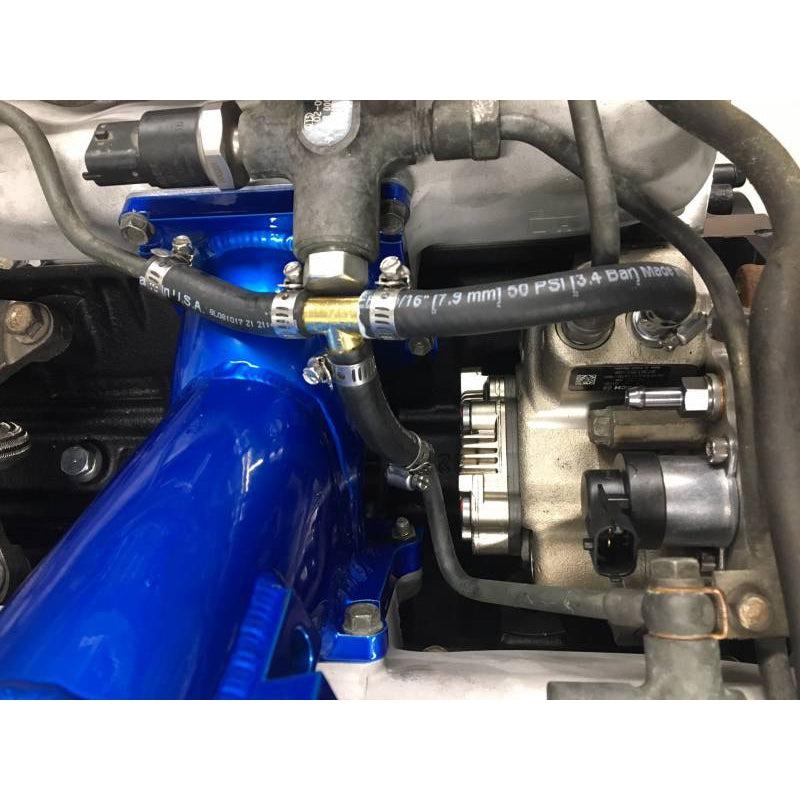 2001-2004 Duramax Fuel Pressure Relief Valve Block Off Kit (WCF100023)-Fuel Pressure Block Off-Wehrli Custom Fabrication-Dirty Diesel Customs