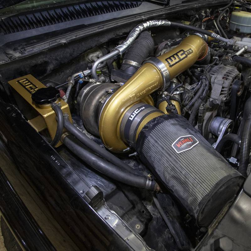 2001-2004 Duramax S400 Stock Twin Turbo Kit (WCF100570)-Turbo Install Kit-Wehrli Custom Fabrication-Dirty Diesel Customs