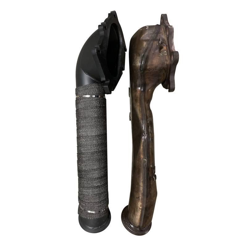 2001-2004 LB7 Duramax 3" Downpipe (WCF100119)-Downpipe-Wehrli Custom Fabrication-Dirty Diesel Customs