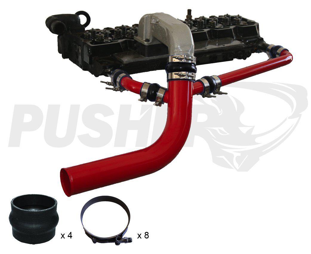 2003-2007 Cummins 3" Cross-Air System (PDC0307CA)-Cross-Air System-Pusher-Dirty Diesel Customs