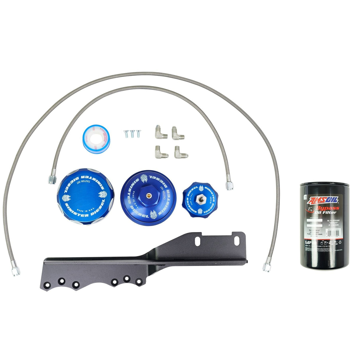 2003-2007 Powerstroke Bypass Oil Filter System (SD-REOF-6.0)-Bypass Oil Filter System-Sinister-Dirty Diesel Customs