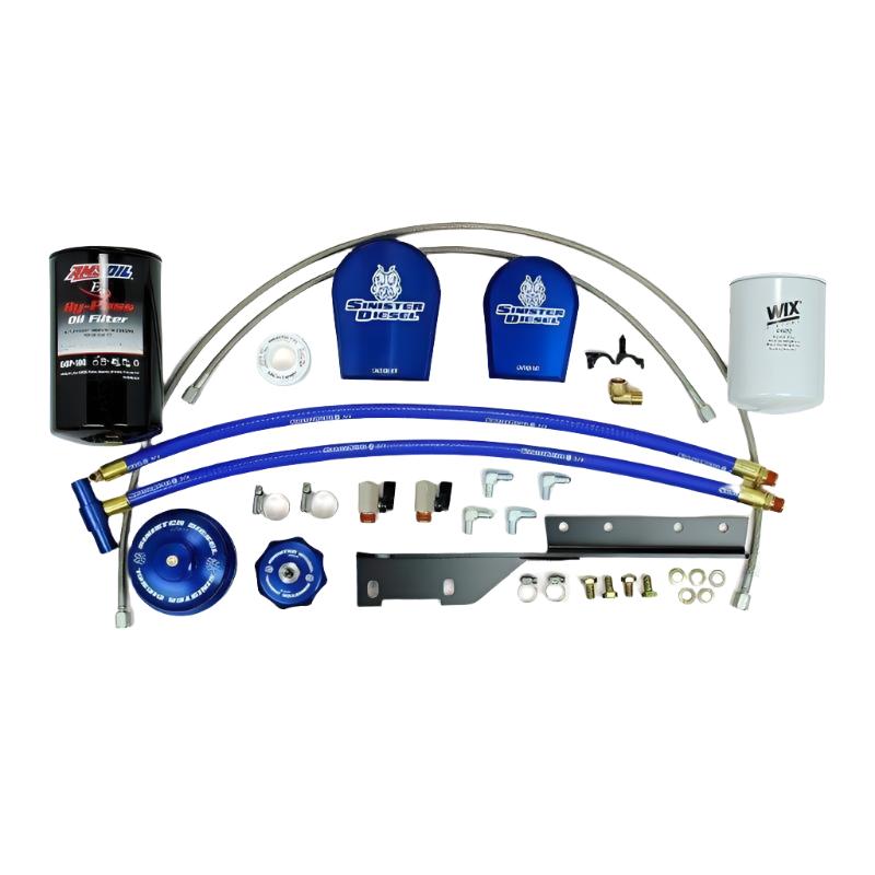 2003-2007 Powerstroke Oil & Coolant Filtration System (SD-EOF-CF-6.0)-Filtration System-Sinister-Dirty Diesel Customs