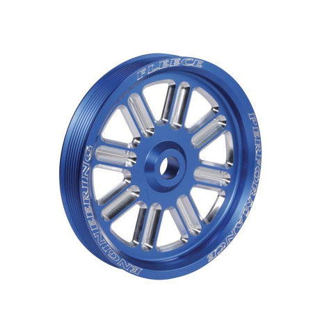 2003-2018 Cummins Dual Pump Spoke Pulley (FPE-34211-BLK-SPK)-Dual Pump Pulleys-Fleece Performance-FPE-34211-BLU-SPK-Dirty Diesel Customs