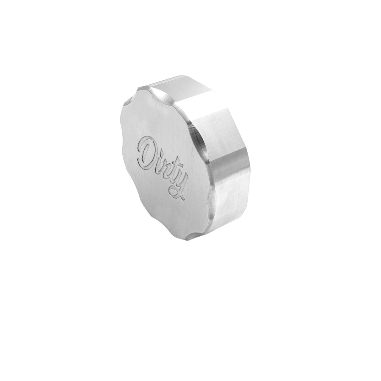 2003-2019 Powerstroke Large Coolant Reservoir Improved Aesthetics Cap (067-ENG-0378)-Engine Caps-Dirty Diesel Customs-Dirty Diesel Customs