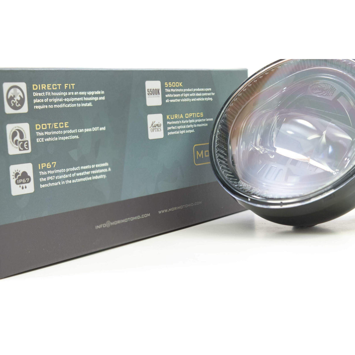 2004-2015 Universal Ford XB LED Black Fog Light (LF131)-Fog Lights-Morimoto-Dirty Diesel Customs