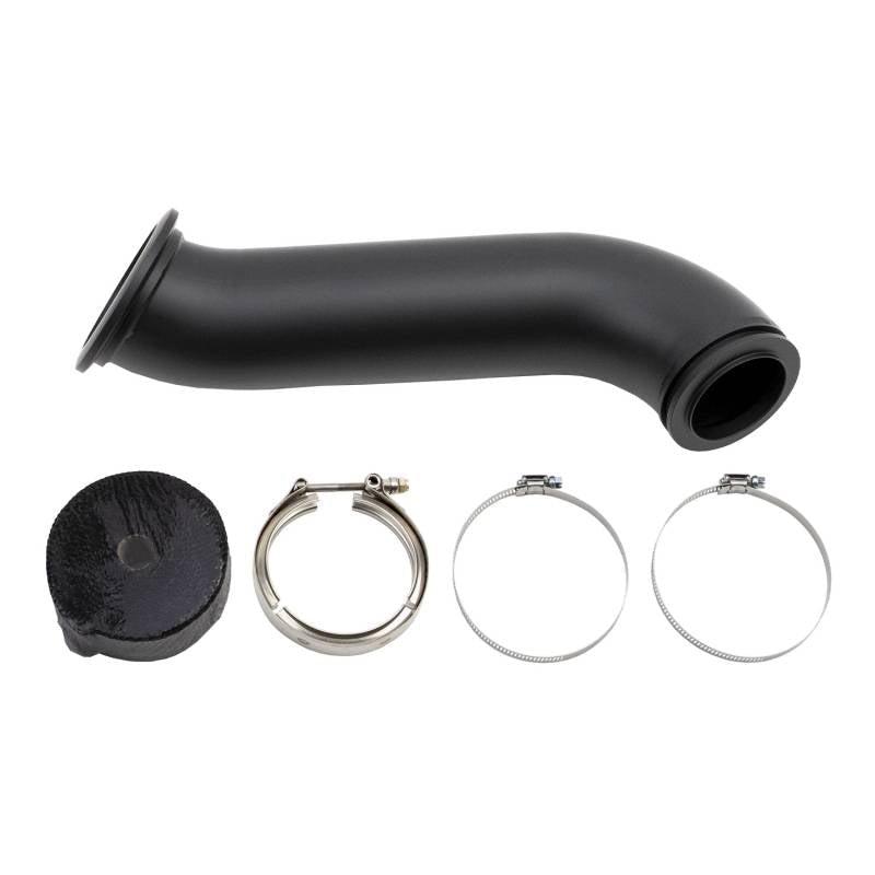 2004.5-2007 Cummins 4" High Mount S300 Downpipe (WCF100281)-Downpipe-Wehrli Custom Fabrication-Dirty Diesel Customs