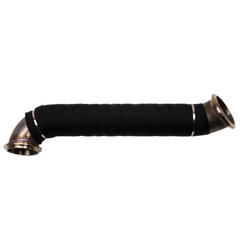 2004.5-2010 Duramax 3" Stainless Steel Downpipe (WCF100703)-Downpipe-Wehrli Custom Fabrication-Dirty Diesel Customs