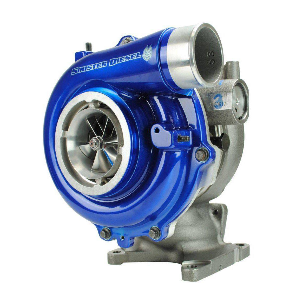 2004.5-2010 Duramax Pitbull Series 65mm Turbocharger (SD-PB-6.6-TURBO-04.5)-Stock Turbocharger-Sinister-Dirty Diesel Customs