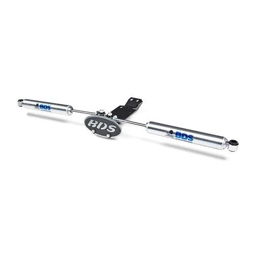 2005-2016 Powerstroke Dual Steering Stabilizer Bracket Kit (BDS55358)-Steering Kit-BDS-Dirty Diesel Customs