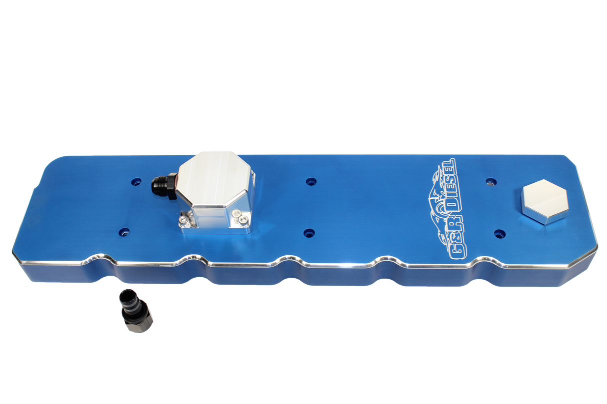 2006-2007 Cummins 5.9 Billet Aluminum Valve Cover (GRD59CM3009A)-Valve Covers-G&R Diesel-Dirty Diesel Customs