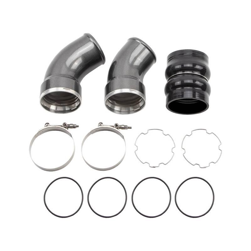 2006-2010 Duramax 3.5" Passenger Cold Side Intercooler Pipe Kit (WCF100367)-Intercooler Kit-Wehrli Custom Fabrication-Dirty Diesel Customs