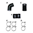 2006-2010 Duramax Silicone Hose Kit w/ S.S. Clamps (115910610)-Intercooler Hose Kit-PPE-Dirty Diesel Customs