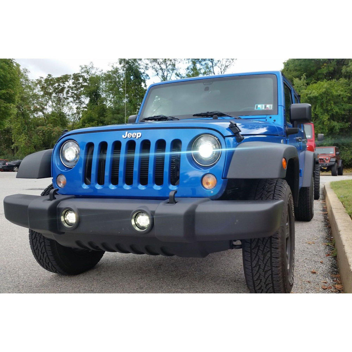 2007-2017 Jeep Wrangler XB LED Black Fog Light (LF030)-Fog Lights-Morimoto-Dirty Diesel Customs