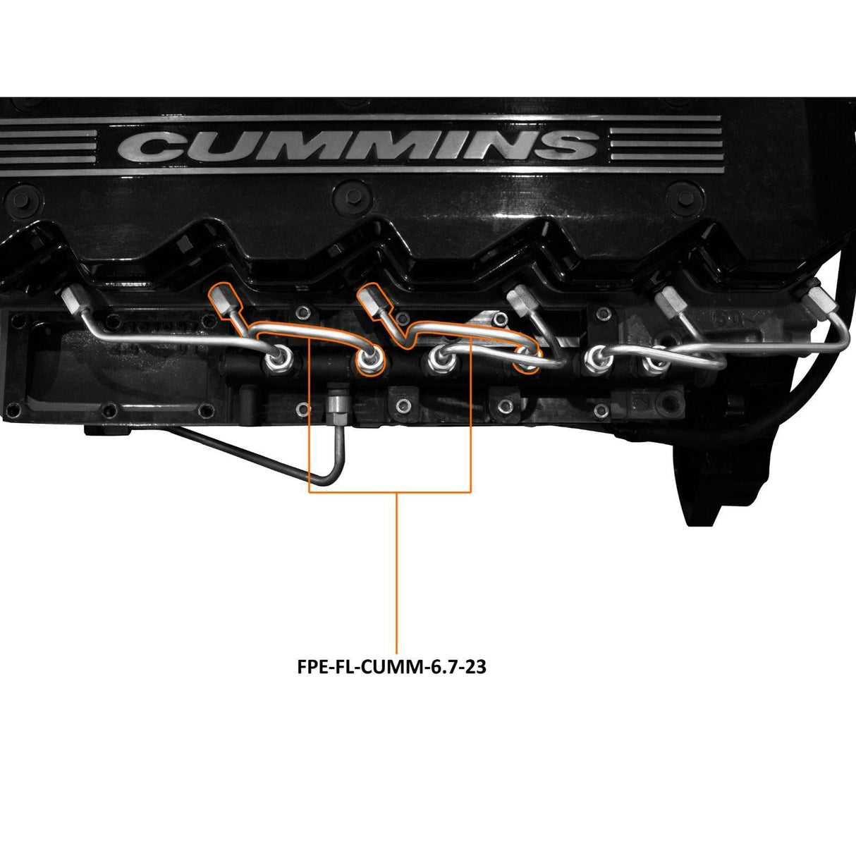 2007.5-2018 Cummins #2 & #3 Injection Line (FPE-FL-CUMM-6.7-23)-Fuel Lines-Fleece Performance-Dirty Diesel Customs