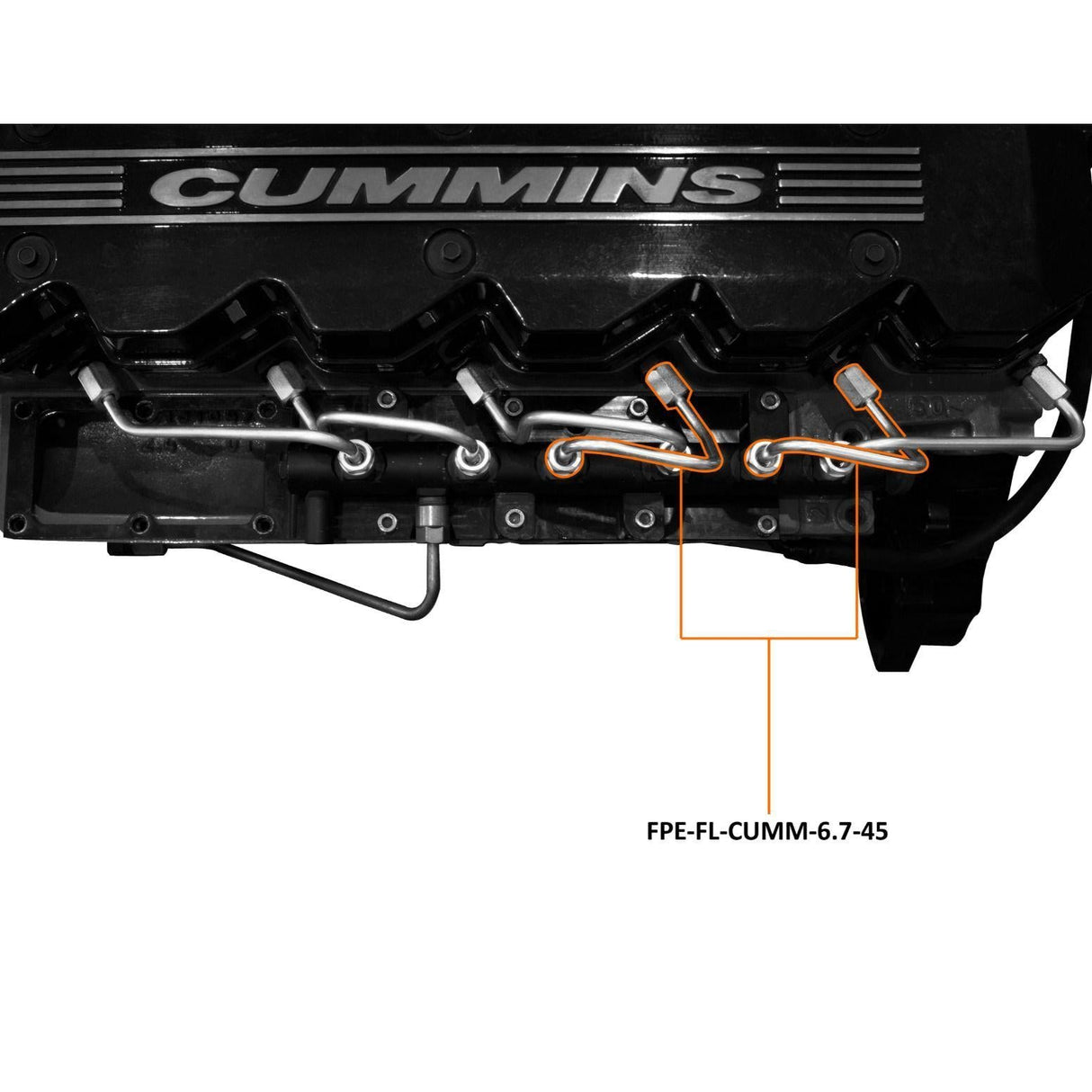 2007.5-2018 Cummins #4 & #5 Injection Line (FPE-FL-CUMM-6.7-45)-Fuel Lines-Fleece Performance-Dirty Diesel Customs
