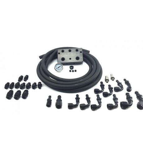 2007.5-2018 Cummins Regulated Return Fuel Distribution Block (FPE-CRR-20-0806)-Fuel Distribution Block-Fleece Performance-Dirty Diesel Customs