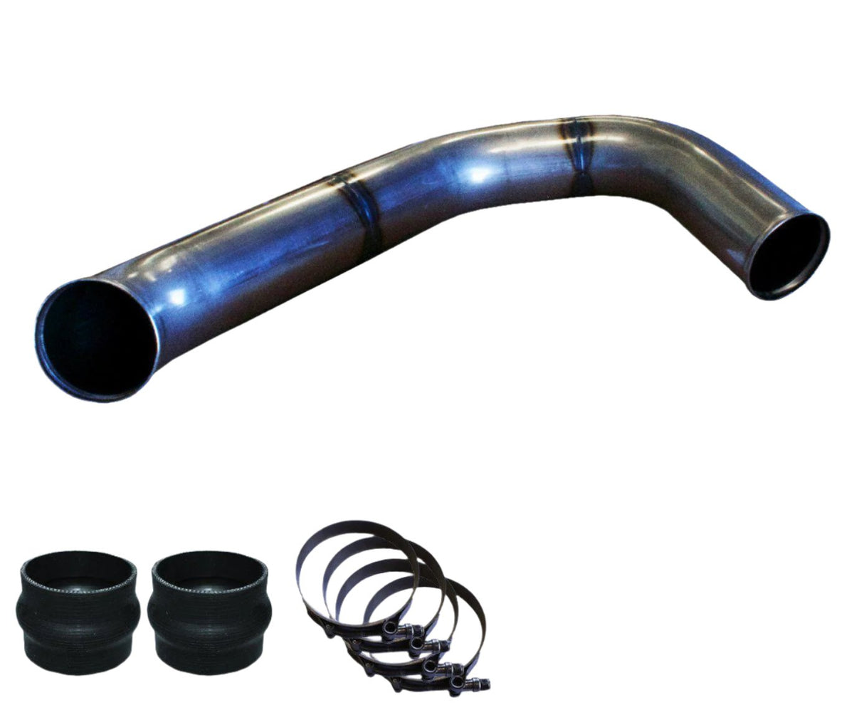 2008-2010 Powerstroke 3" Passenger Side Charge Tube (PFP0810BT)-Intercooler Piping-Pusher-PFP0810BT_N-Dirty Diesel Customs