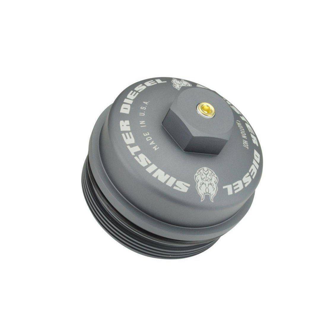 2008-2010 Powerstroke Fuel Filter Cap (SDG-FFC-6.4)-Fuel Filter Cap-Sinister-Dirty Diesel Customs