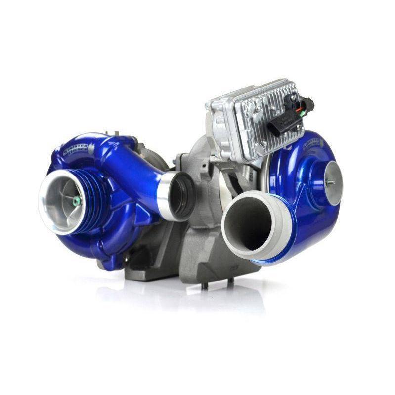 2008-2010 Powerstroke Pitbull Series 73mm/58.5mm Compound Turbochargers (SD-PB-6.4-TURBO)-Stock Turbocharger-Sinister-Dirty Diesel Customs