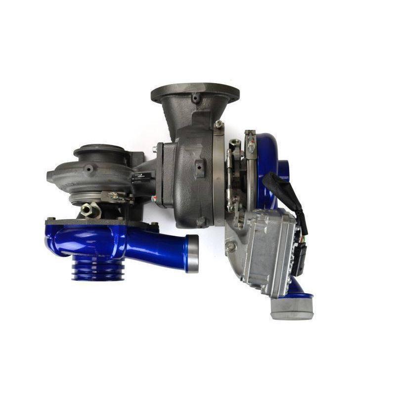 2008-2010 Powerstroke Pitbull Series 73mm/58.5mm Compound Turbochargers (SD-PB-6.4-TURBO)-Stock Turbocharger-Sinister-Dirty Diesel Customs
