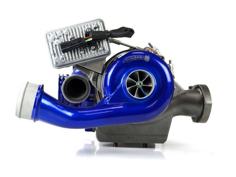 2008-2010 Powerstroke Pitbull Series 73mm/58.5mm Compound Turbochargers w/ Intake (SD-PB-6.4-TURBO-CAI-KIT)-Stock Turbocharger-Sinister-Dirty Diesel Customs