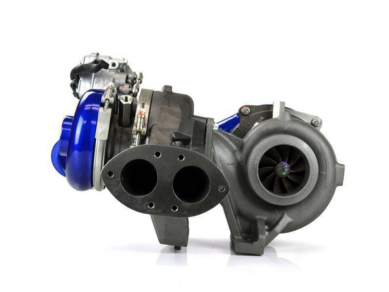 2008-2010 Powerstroke Pitbull Series 73mm/58.5mm Compound Turbochargers w/ Intake (SD-PB-6.4-TURBO-CAI-KIT)-Stock Turbocharger-Sinister-Dirty Diesel Customs