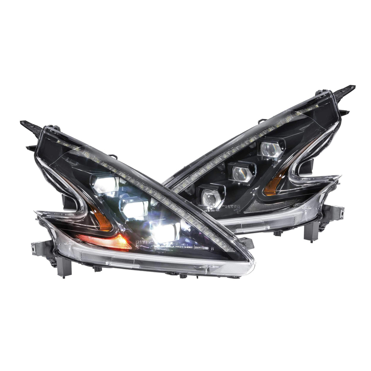 2009-2020 Nissan 370Z XB LED LHD Black Headlights (LF474-ASM)-Headlights-Morimoto-Dirty Diesel Customs