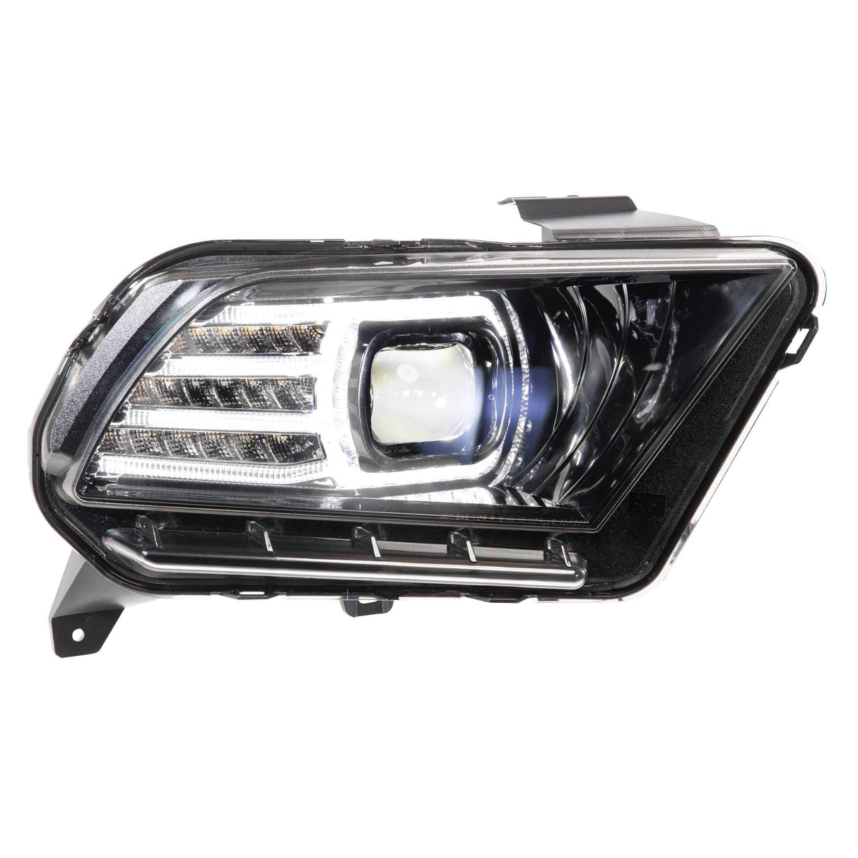 2010-2014 Ford Mustang XB LED Black Headlights (LF440)-Headlights-Morimoto-Dirty Diesel Customs