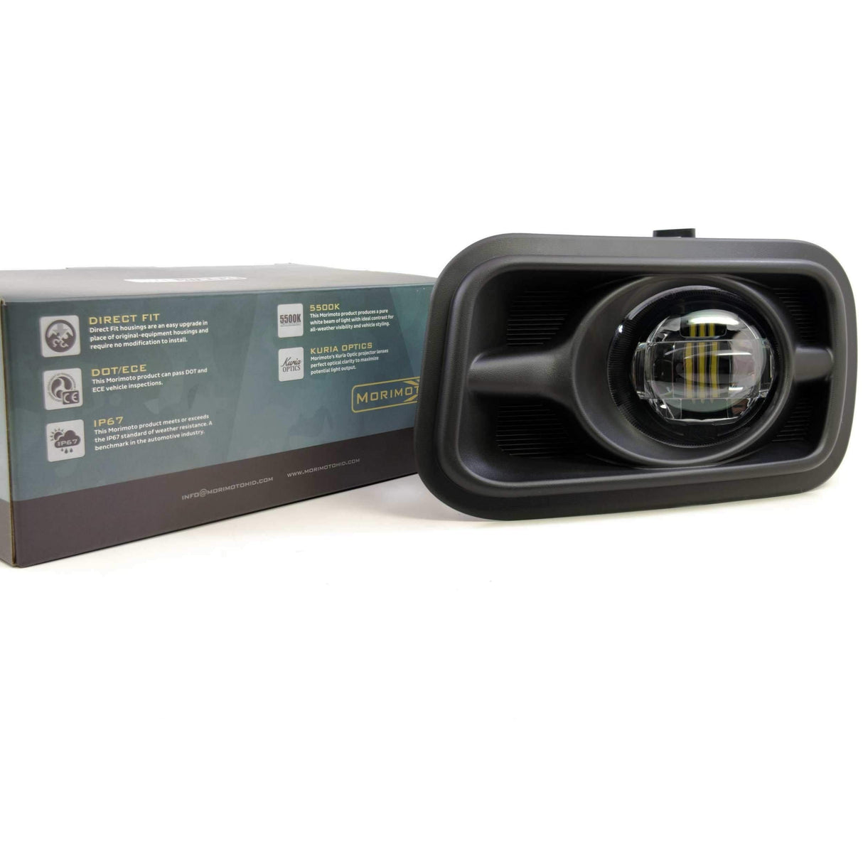 2010-2017 Cummins XB LED Black Fog Lights (LF290)-Fog Lights-Morimoto-Dirty Diesel Customs