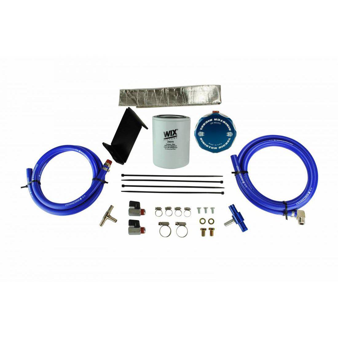 2011-2016 Duramax Coolant Filtration System w/WIX Filter (SD-LMLCF11)-Coolant Filtration System-Sinister-Dirty Diesel Customs