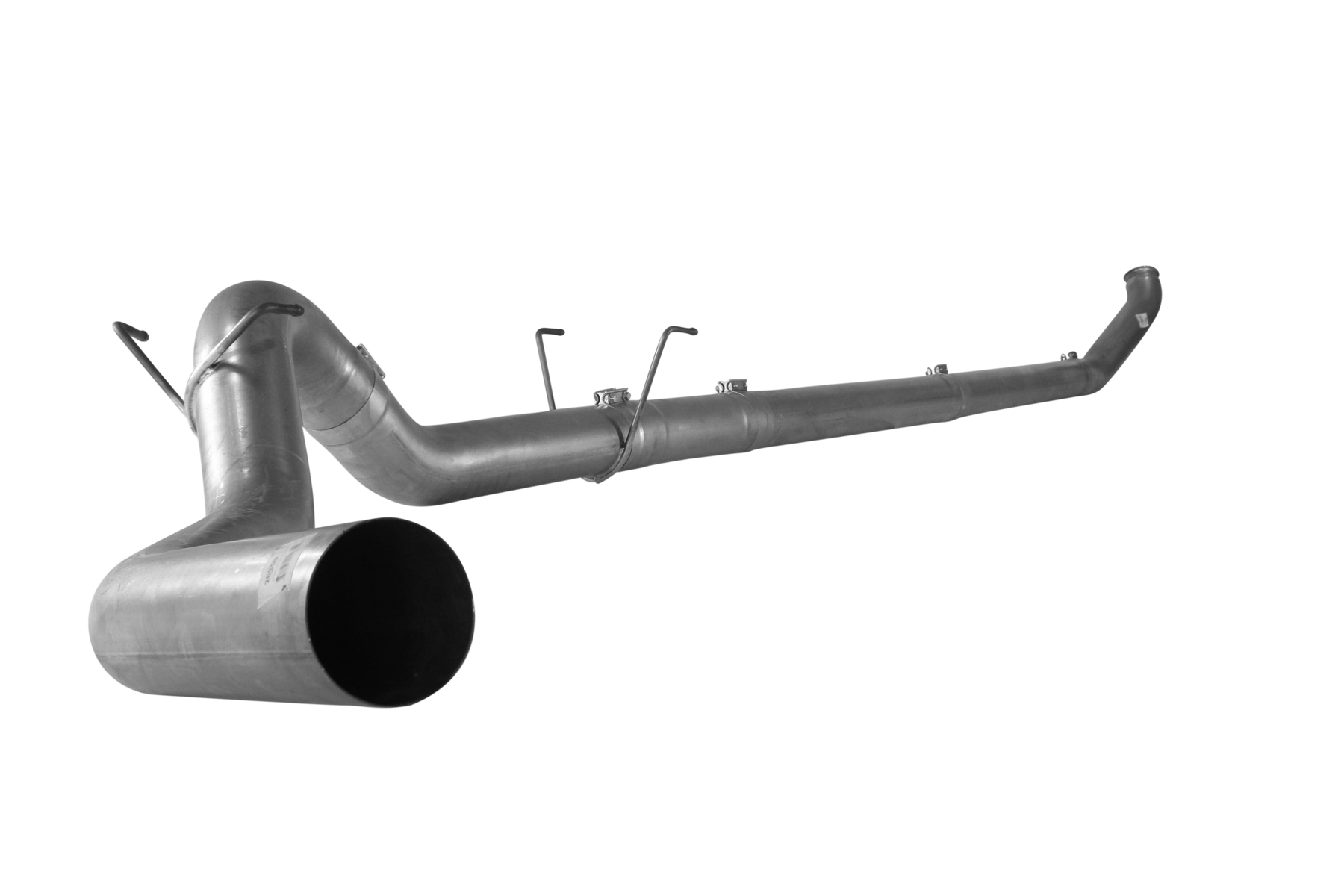 2011-2018 Cummins C&C 5" Turbo Back Race Exhaust - No Muffler (FLO 654)-Turbo Back Exhaust System-Flo-Pro-FLO-SS654-Dirty Diesel Customs