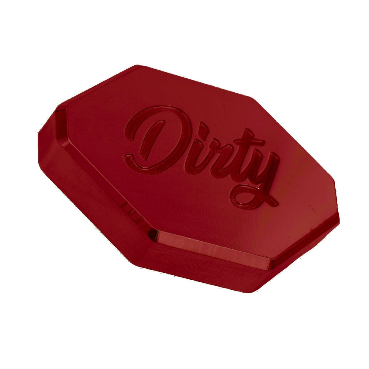 2011-2019 Powerstroke Small Coolant Reservoir Improved Aesthetics Cap (067-ENG-0379)-Engine Caps-Dirty Diesel Customs-067-ENG-0379-RED-Dirty Diesel Customs