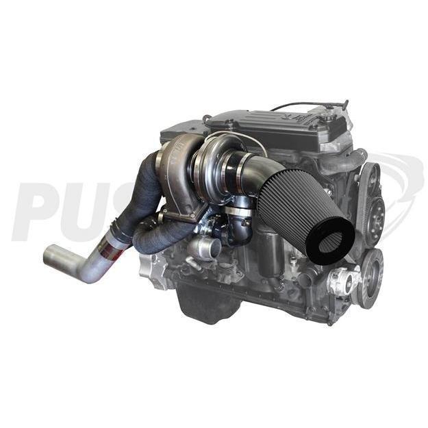 2013-2018 Cummins High Mount Pusher Compound Turbo System (PRC1318HM)-Compound Turbo Kit-Pusher-Dirty Diesel Customs