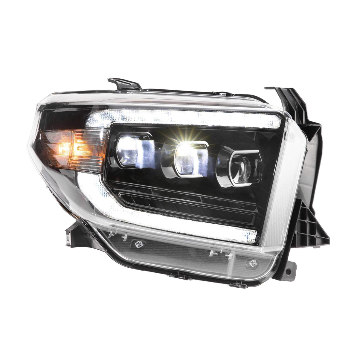 2014-2020 Toyota Tundra XB Black LED Headlights (LF532)-Headlights-Morimoto-Dirty Diesel Customs