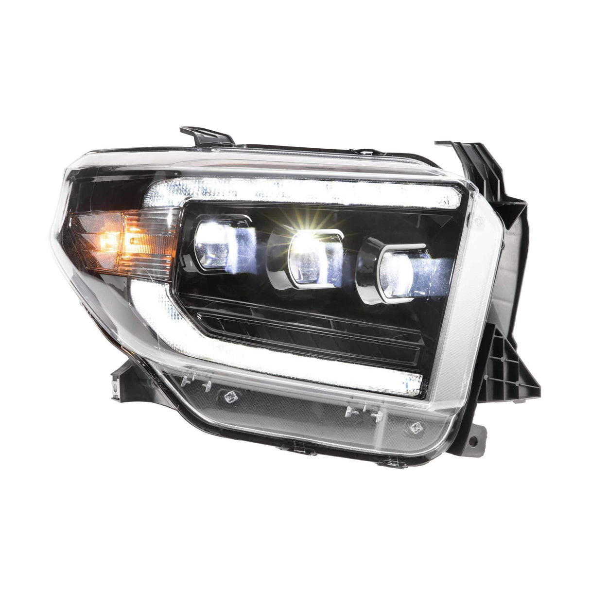 2014-2020 Toyota Tundra XB Black LED Headlights (LF532)-Headlights-Morimoto-Dirty Diesel Customs