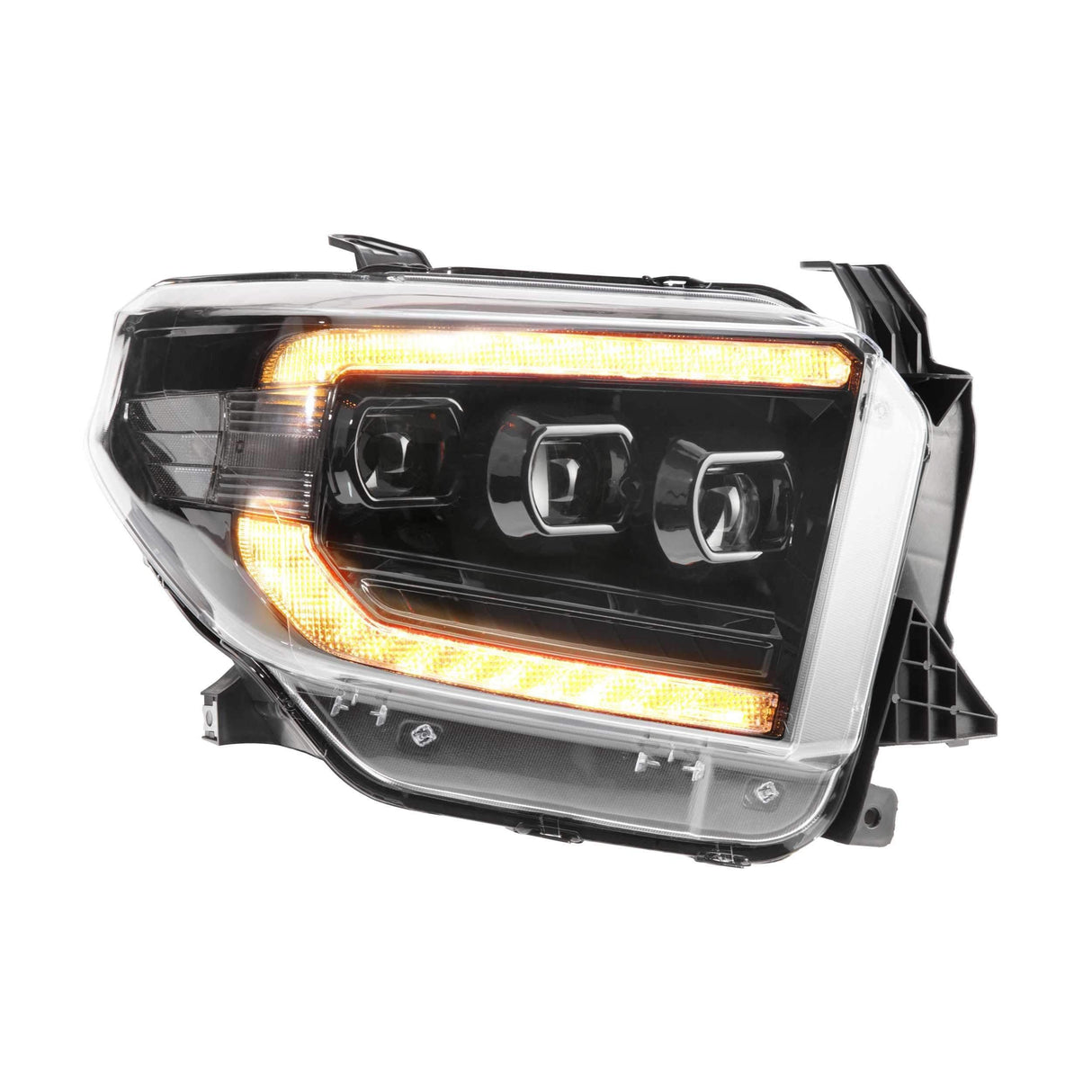 2014-2020 Toyota Tundra XB Black LED Headlights (LF532)-Headlights-Morimoto-Dirty Diesel Customs